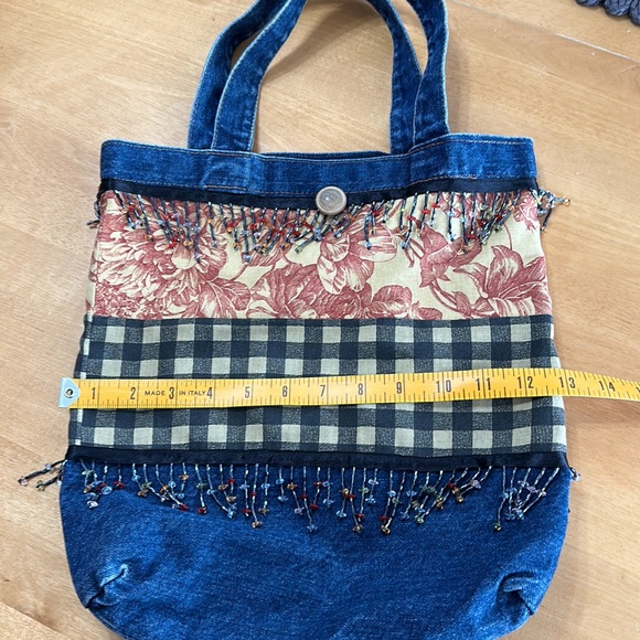Handmade Women’s Denim Toile tote bag - Picture 2 of 8